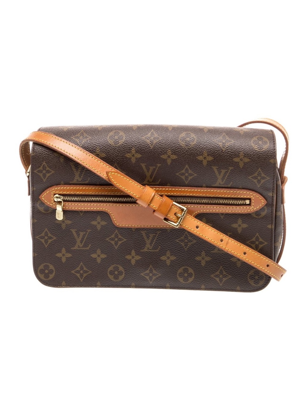 LOUIS VUITTON Saint Germain 23 Monogram Canvas Brown Flap Crossbody Bag M51210